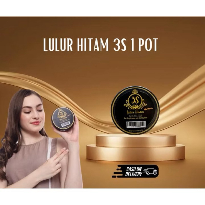 3S Lulur hitam Black Body Scrub for Brigtening and healthy skin