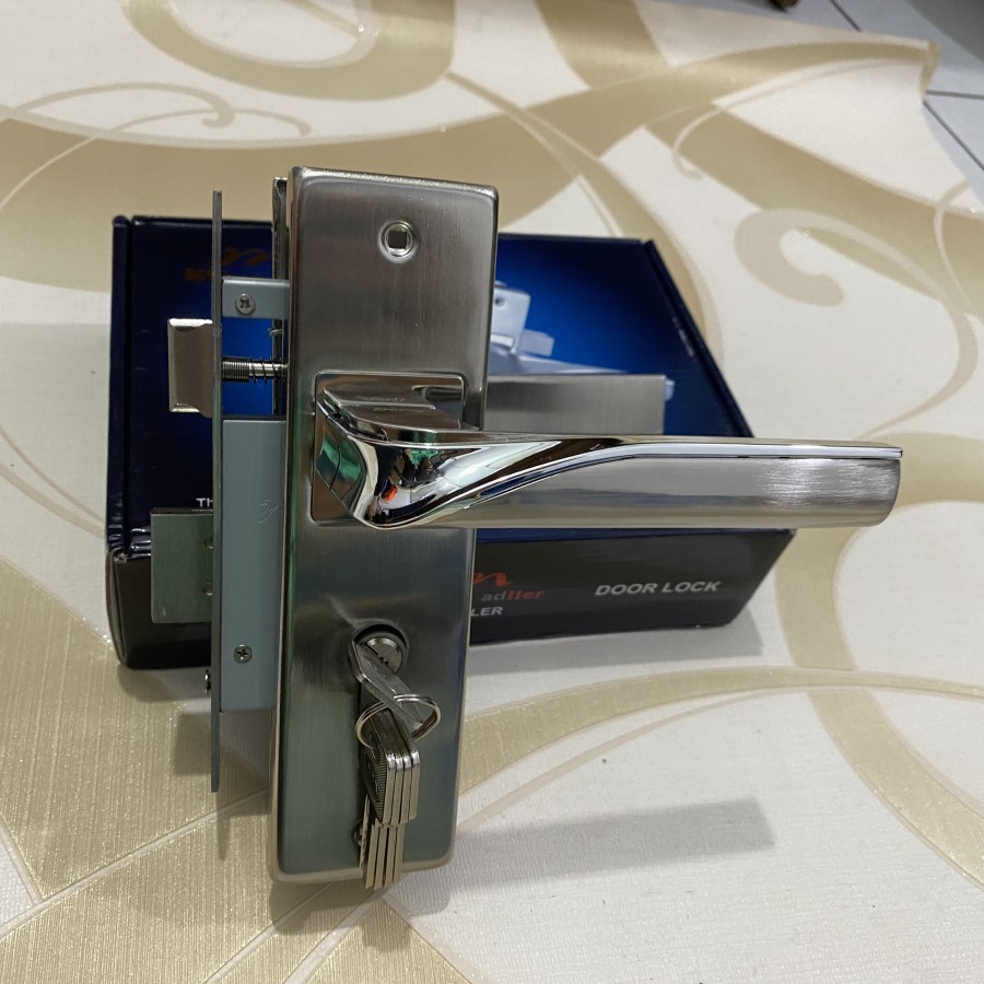 MULLER - Kunci Pintu Tanggung 68222 Sncp| Kunci Pintu Kamar 1 Set Top Kunci