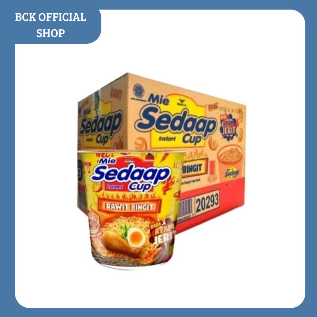 

MIE SEDAAP CUP ALL VARIAN [12pcs x 75gr ] KARTON