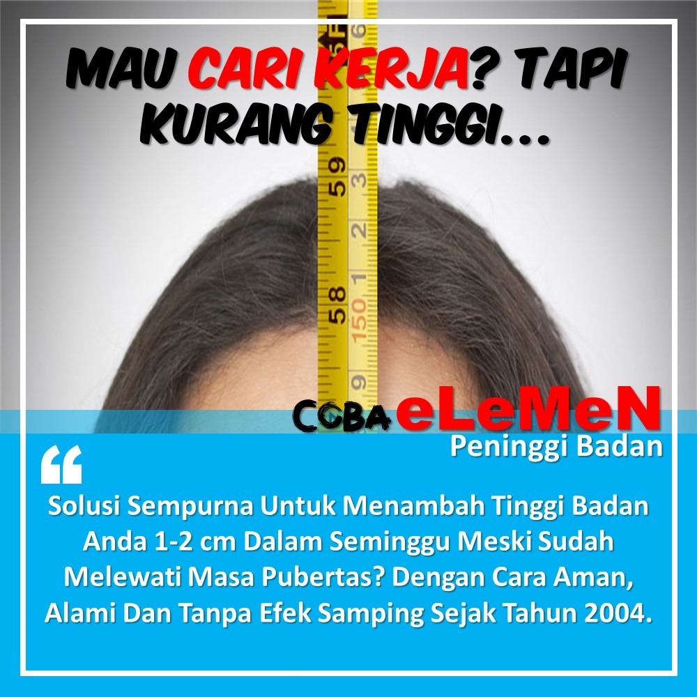 Solusi Alami Tambah Tinggi Badan Alat Terapi eLeMeN Peninggi Badan