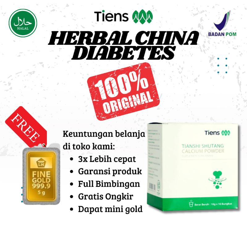 

Susu labu china untuk diabetes original herbal TCM Fitofarmaka Shutang calsium powder original