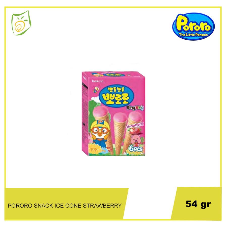 

Pororo Snack Bingbing Ice Cone Strawberry - Manisnya Stroberi dalam Setiap Cone 54gr