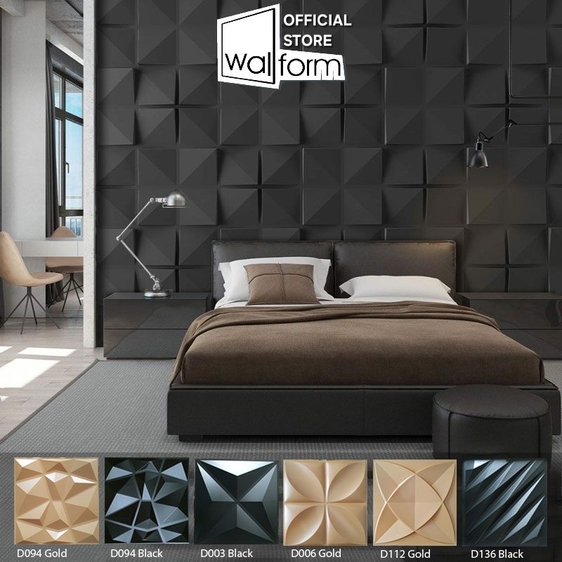WALLFORM - Wall Panel 3D PVC Warna Wallpaper Dinding Wallpanel