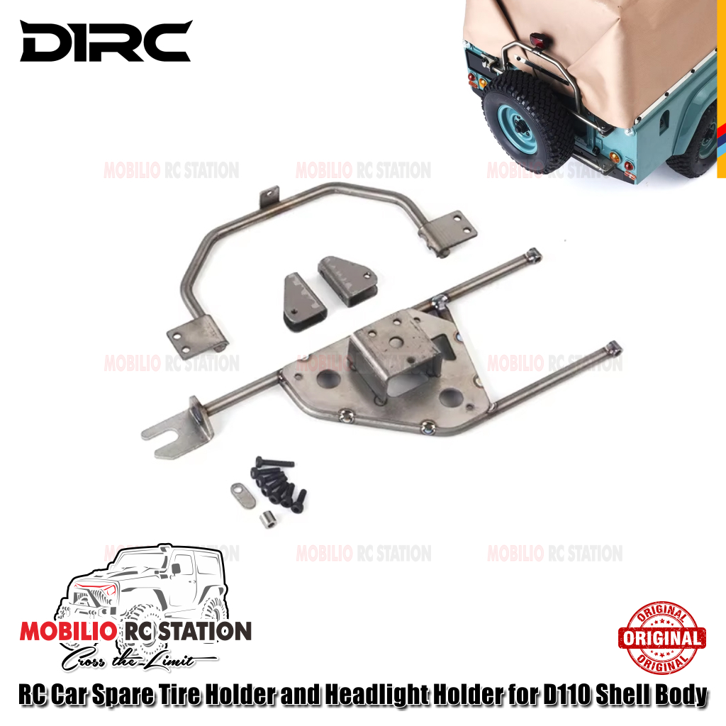 D1RC RC Car Spare Tire Holder and Headlight Holder for D110 Shell Body