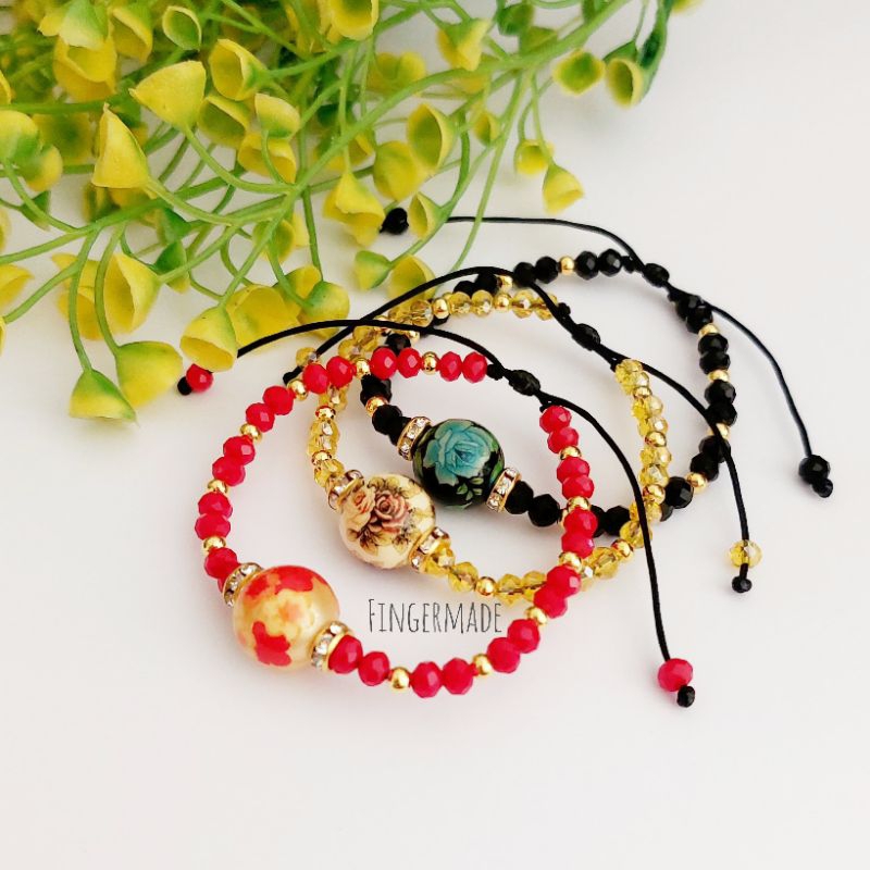 Fingermade Gelang Manik Kristal Tensha
