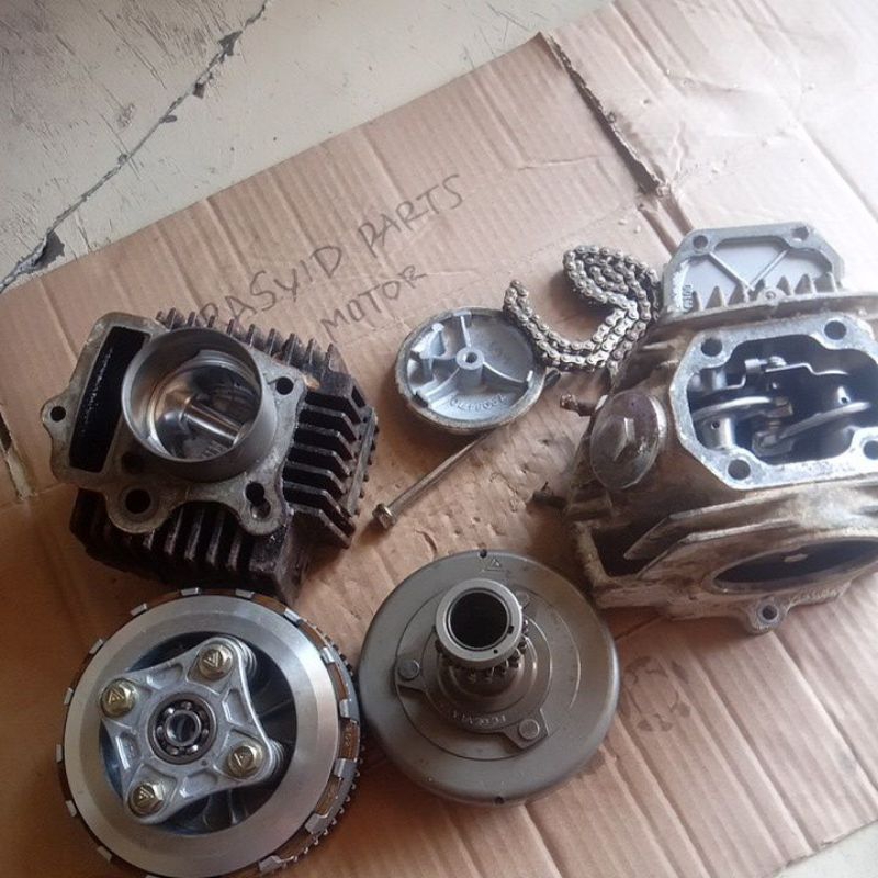 paket lengkap blok head+blok seher dan kopling set. Supra x lama/Astrea grand