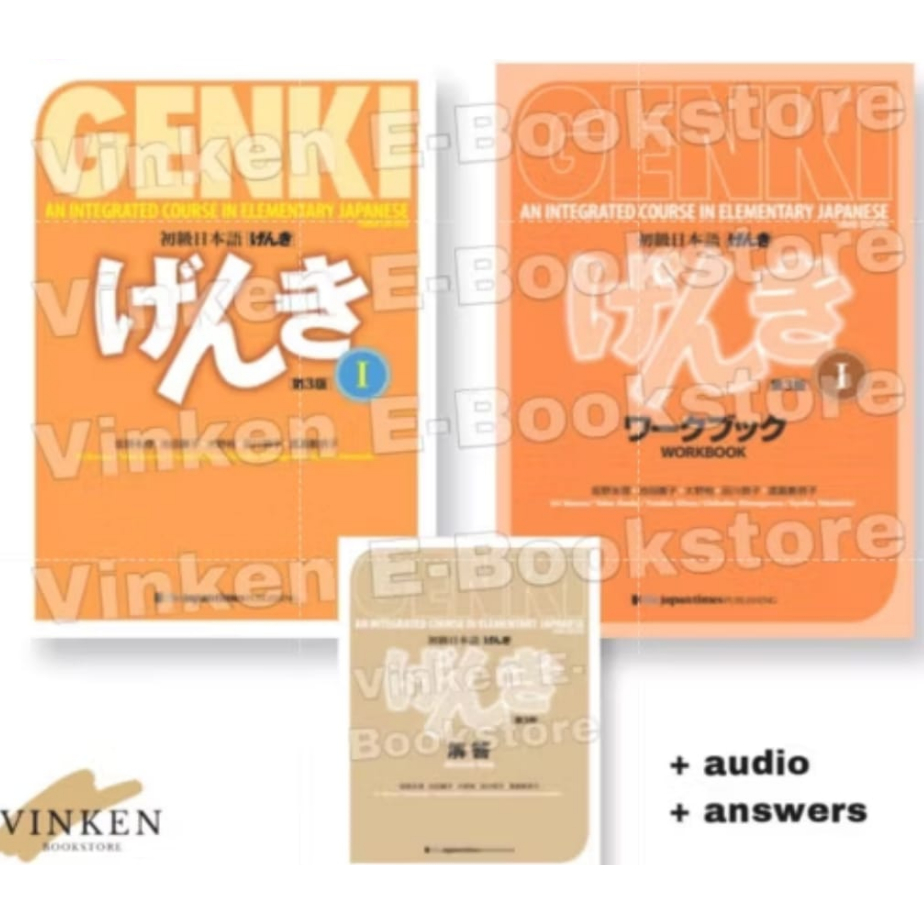 

{VINKEN} Genki I & Genki II Japanese Textbk Workbk JLPT N5 N4