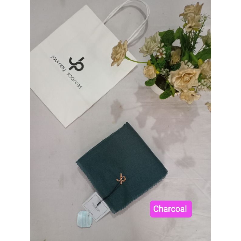 kerudung Journey polos Charcoal series hijab
