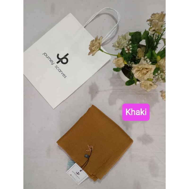 kerudung Journey polos Khaki series hijab