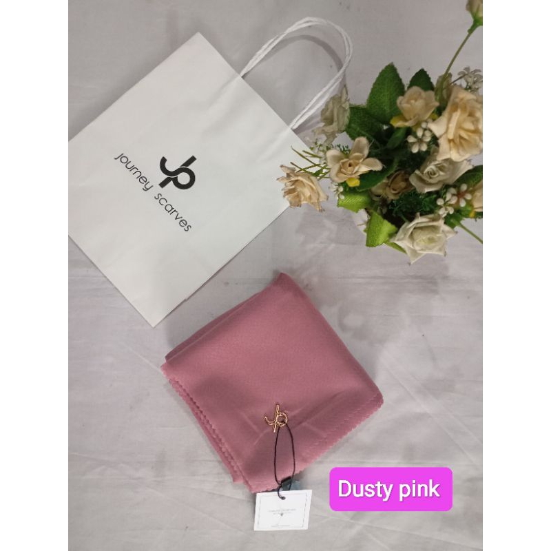kerudung Journey polos Dusty pink series hijab