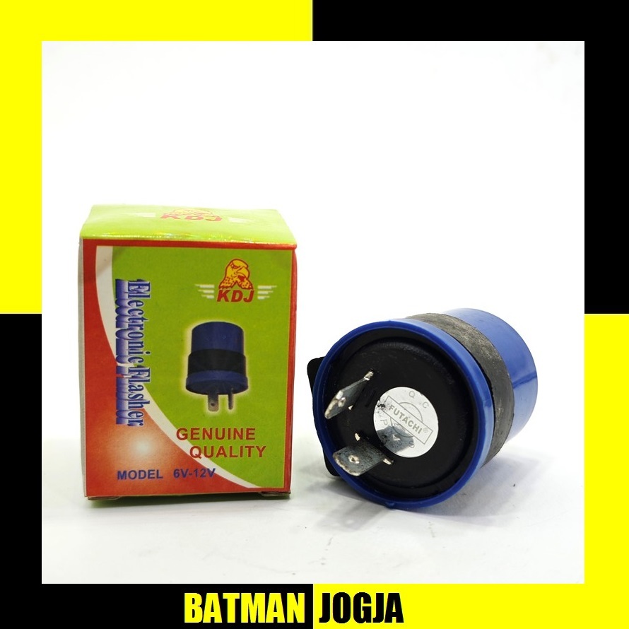 FLASHER KDJ FUTACHI BULAT BUNYI universal motor 6v 12v 6 volt 12 volt genuine quality batman grosir 
