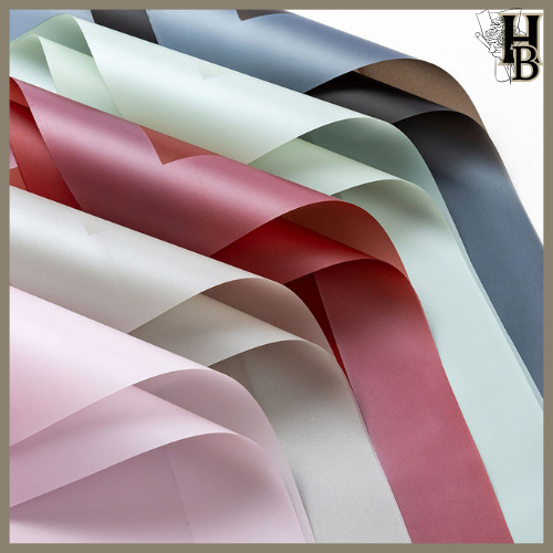 

20 LEMBAR Cellophane Flower Wrapping Big Line Color Kertas Buket Bunga Waterproof KB27