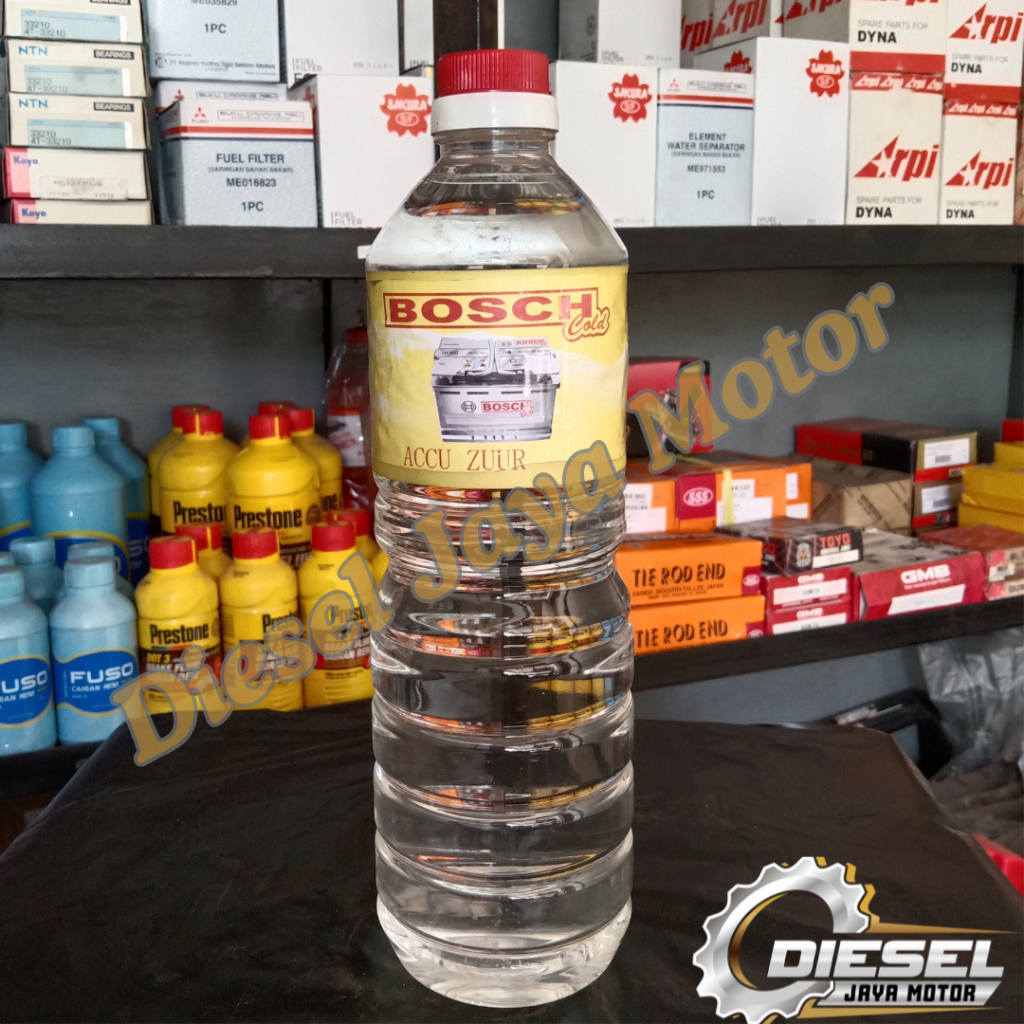 PROMO  Air Aki Zuur BOSCH 1Liter / Air Accu Zuur Bosch / Air Aki 1 liter