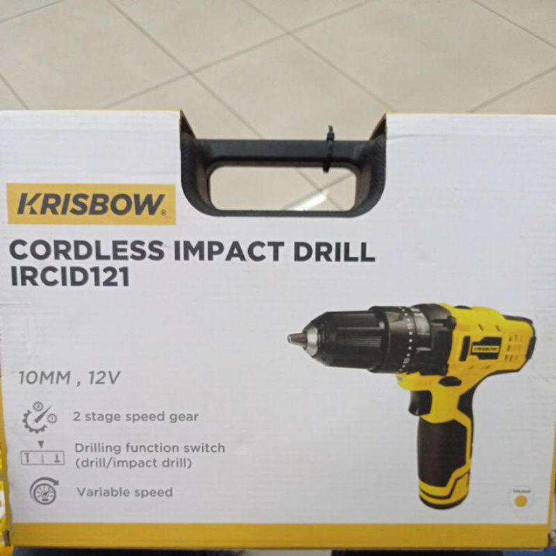 krisbow bor cordless impact drill IRCID121