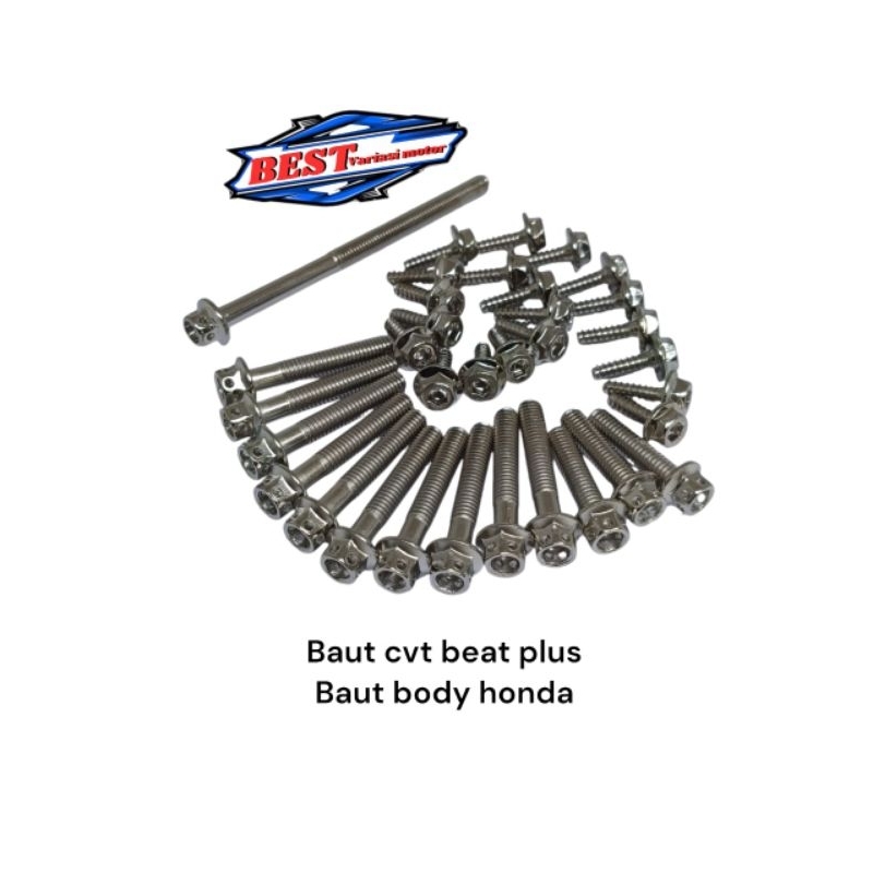 baut probolt cvt Beat Scoopy plus baut body Honda L