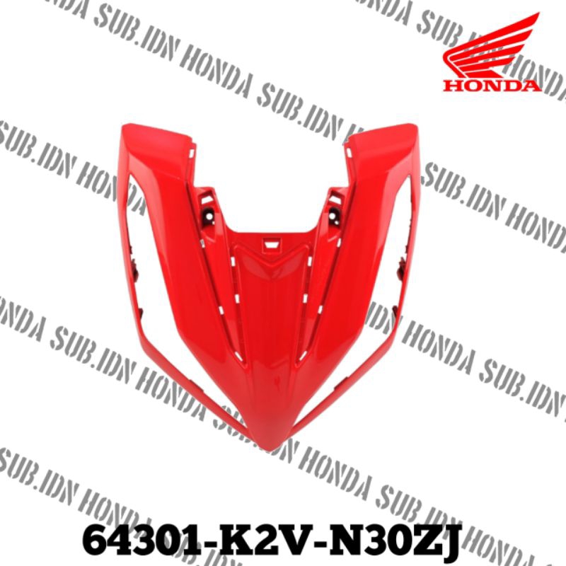 Cover Tameng Depan Merah Honda Vario 125 eSP K2VORI AHM -64301K2VN30ZJ