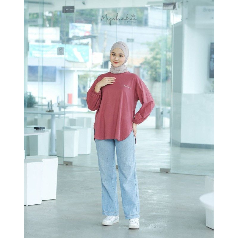 KAOS OVAL COTTON COMBED BY MYSHAKU