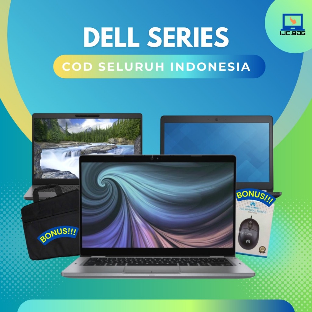 Laptop Dell Latitude Core i3/ Core i5/ Core i7 RAM 8GB/16GB Mulus Bergaransi