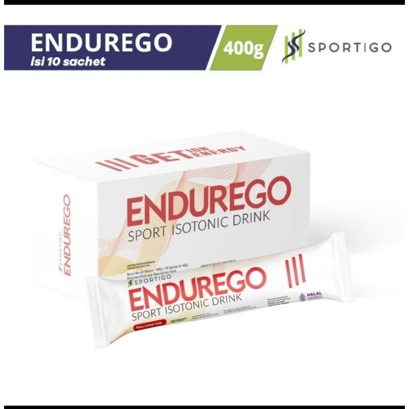 

Sportigo Endurego Sport Isotonix Drink Box - 40 gr x 10 Sachet Minuman Elektrolit Lemon Cola