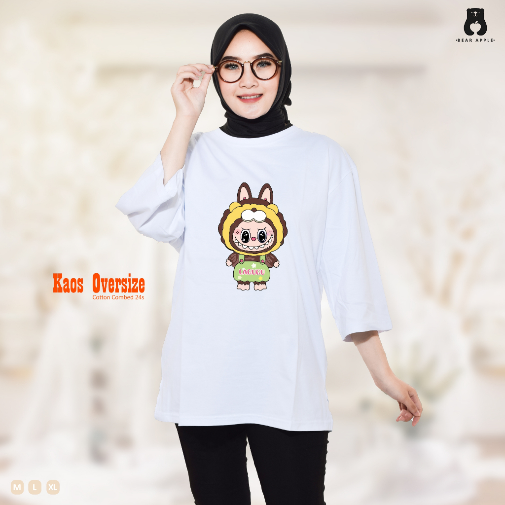 Kaos Oversize Wanita/Kaos Wanita/kaos cewek/Oversize/Kaos viral /Kaos Labubuuu