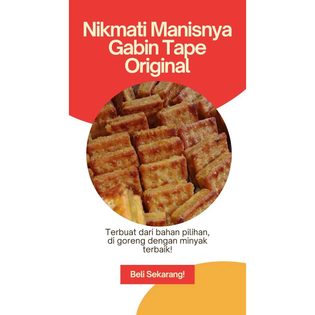 

GABIN KUE TAPE ISI 10 PREMIUM EKSTRA TAPE