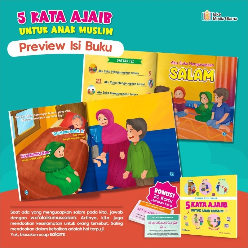 5 Kata Ajaib untuk Anak Muslim / Buku Anak Muslim / Buku Anak