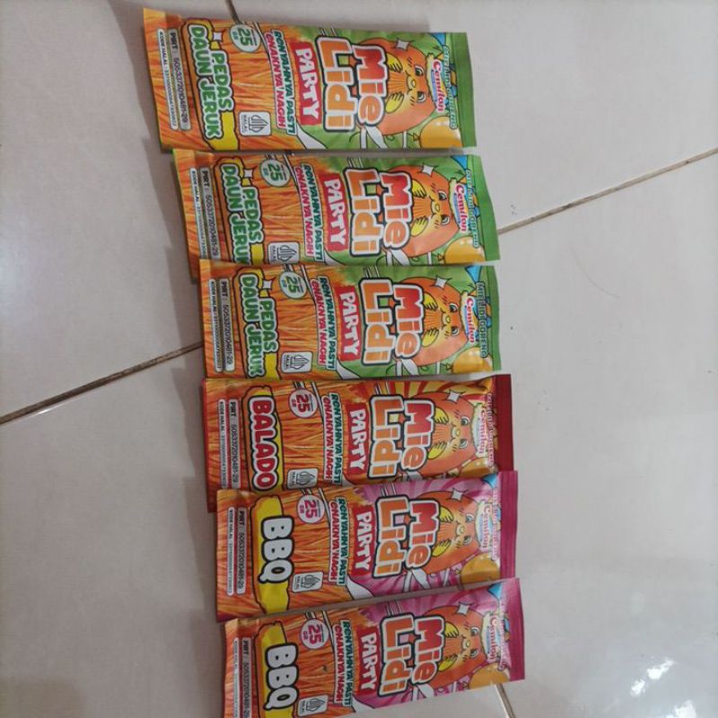 

Mie lidi Goreng Cemilan 25 gr