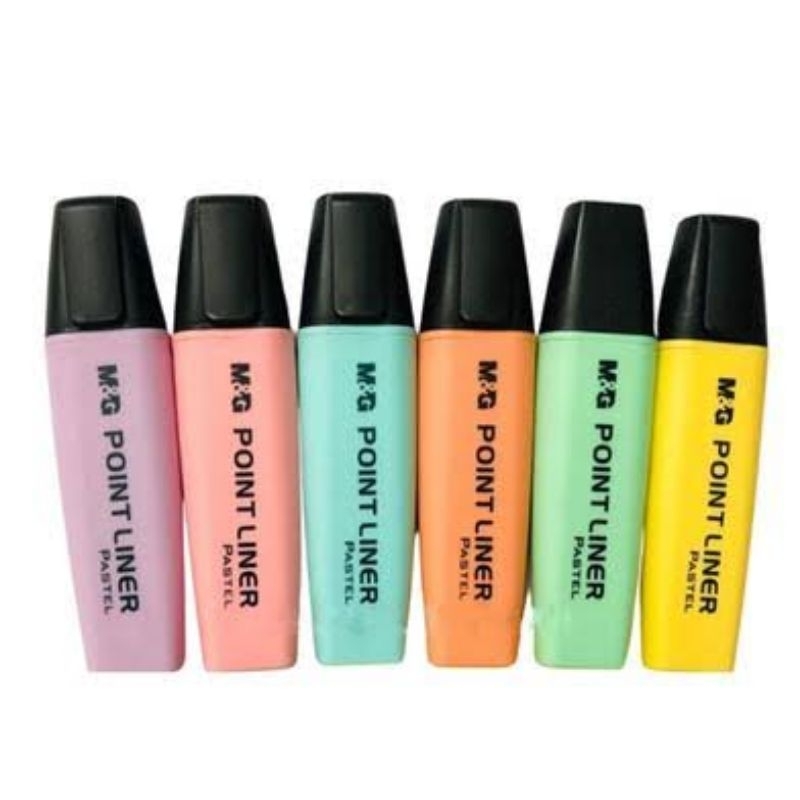 

[PCS] HIGHLIGHTER M&G POINT LINER PASTEL COLOR AHM21579 / PENANDA TULISAN HIGHLIGHTER M&G TEXT MARKER