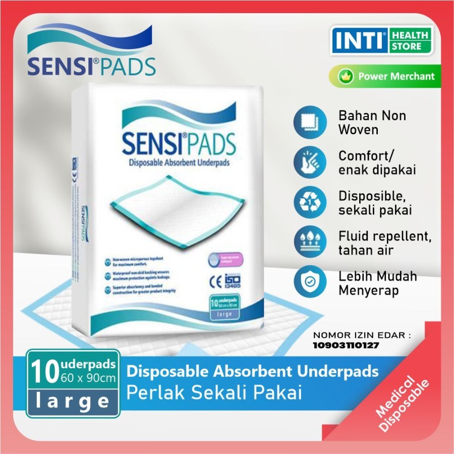SENSI Underpad Sensi / Perlak Sekali Pakai / Perlak Dewasa