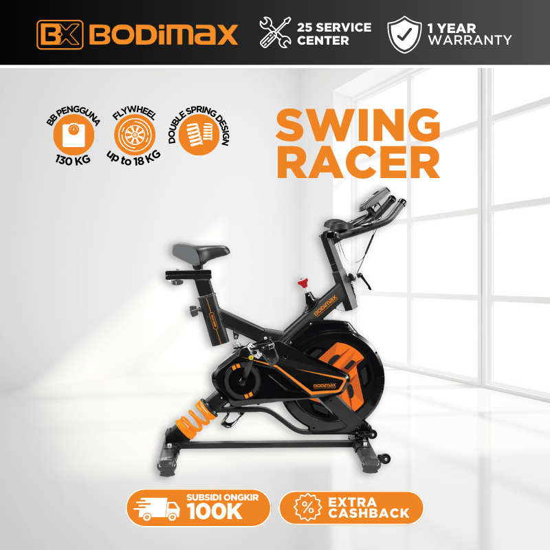 BODIMAX SWING RACER / SEPEDA STATIS / SPINNING BIKE / ALAT GYM / FITNESS