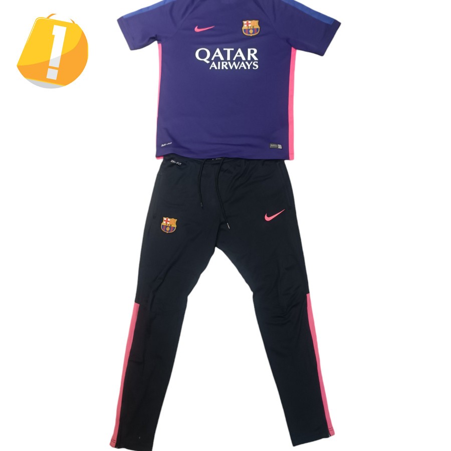 SET OF NIKE JERSEY BARCELONA 2014 2015 2016 PRE MATCH JERSEY AND LONG OANTS BARCELONA TRAINING FOOTB