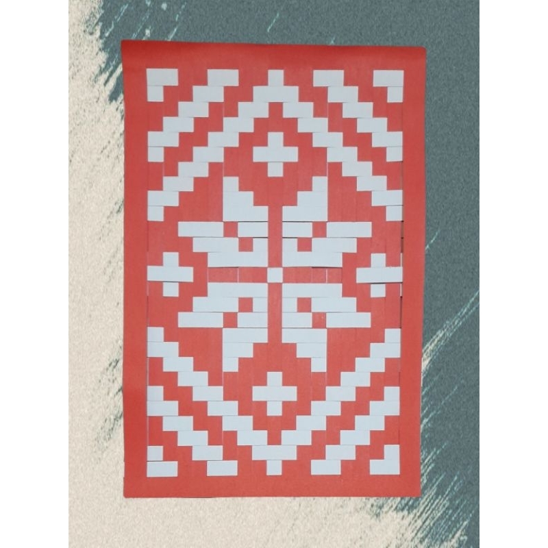

Kerajinan tangan (anyaman kertas warna/asturo)