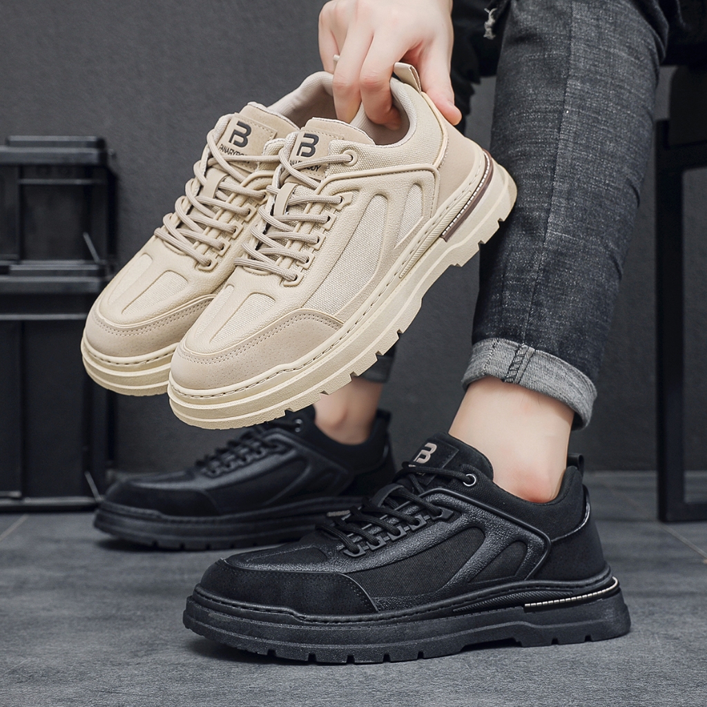 PANARYBODY Sepatu Pria Sneakers Pria Sepatu Cowok Sepatu Kuliah QN2109 Kerja Sepatu Kasual