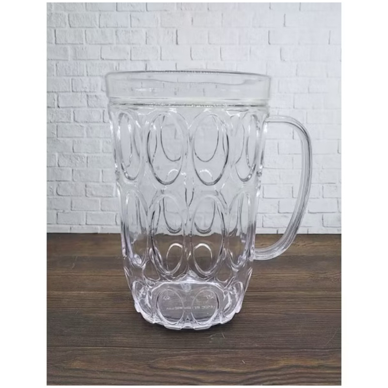 Gelas Mika Plastik Motif Jempol Mug Jempol / Gelas MinumAkrilik Warteg 500ml Tebal