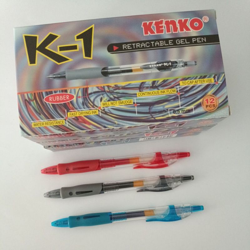 

Pulpen / pena jel / gel pen Kenko q gel isi 12 / Makassar