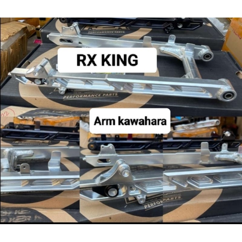 Swing arm kawahara original rx king rx spesial rx k warna perak / silver