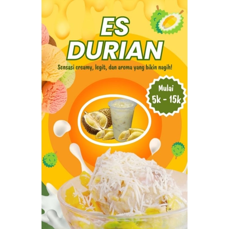 

Es Durian Large Tanpa Pemanis Buatan