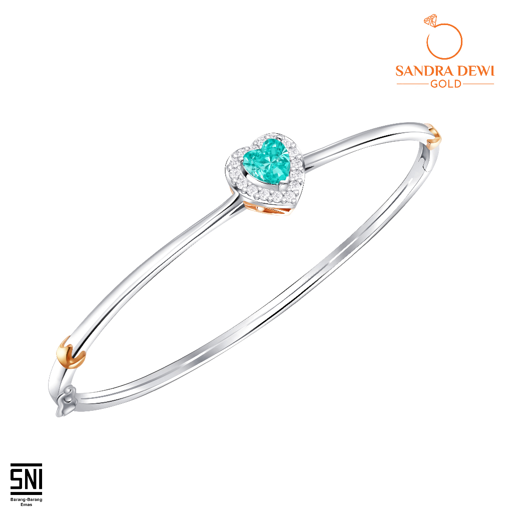 Gelang Sandra Dewi Gold Princess Color Paraiba Love Collections BG230036
