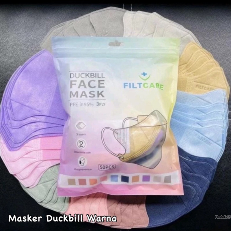 Masker Duckbill Warna Warni