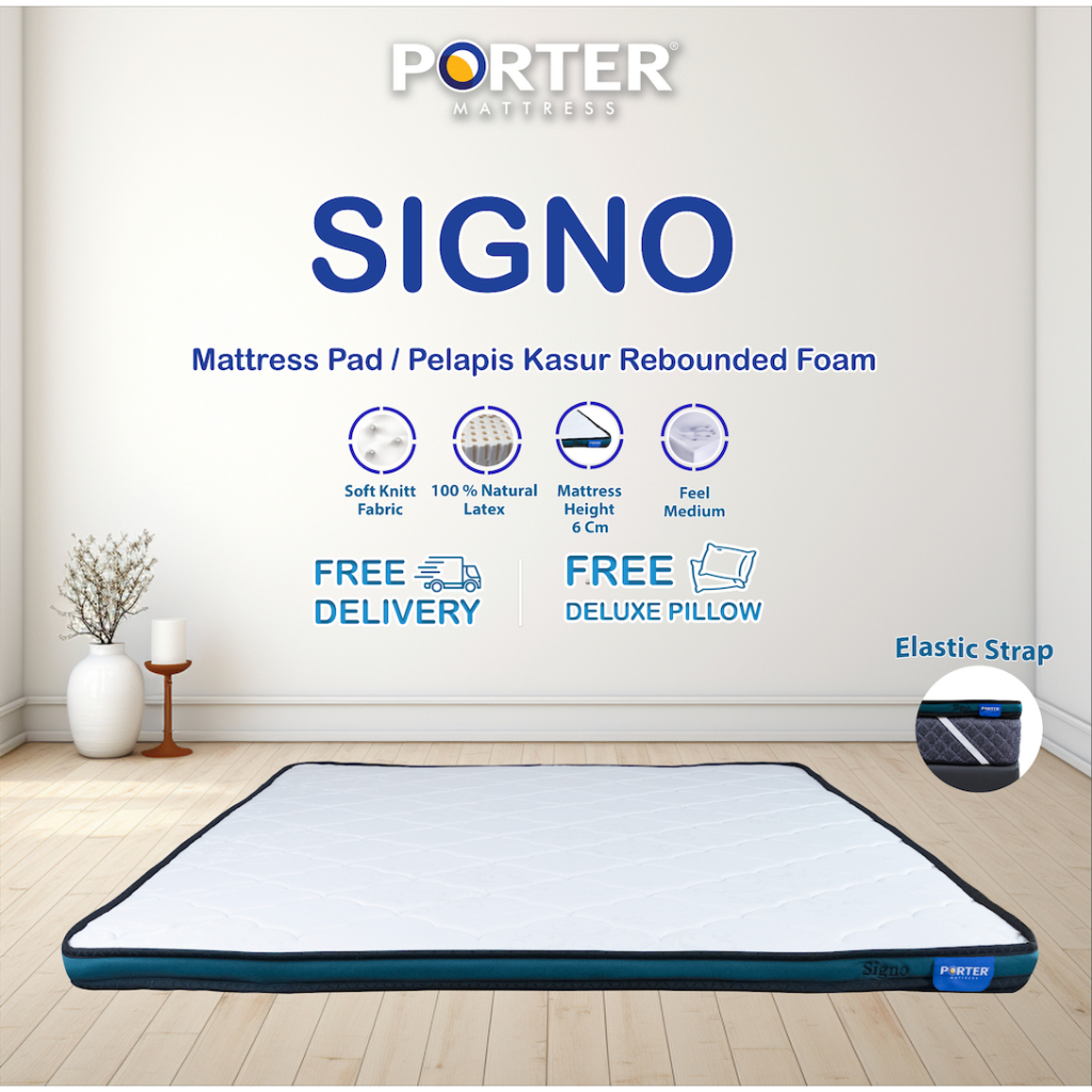 PORTER Latex Topper Mattress Signo - 100% Natural Latex