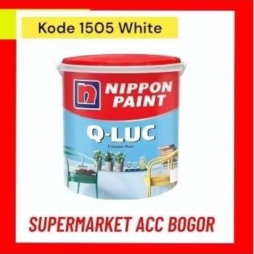 Cat tembok Qluc 20 kg Nippon Paint - Cat tembok interior - Cat Dinding Rumah Putih