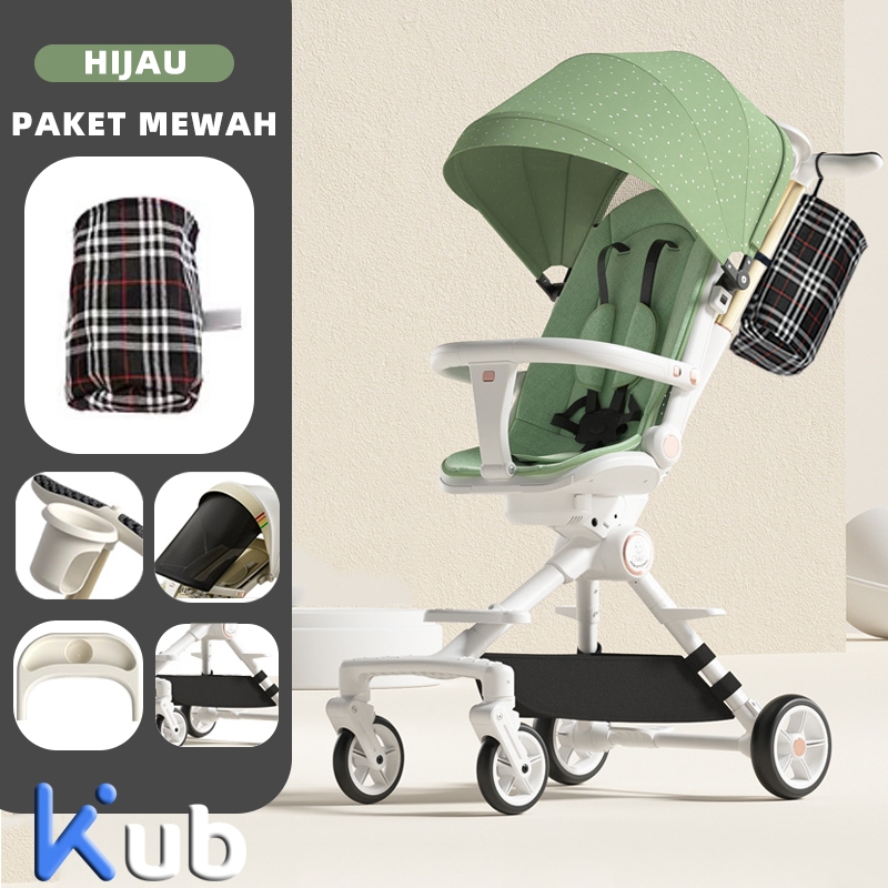 Kubaby Stroller Bayi Dorong Bayi Stroler Bayi Lipat 2 Arah Travelling Stroller Bayi