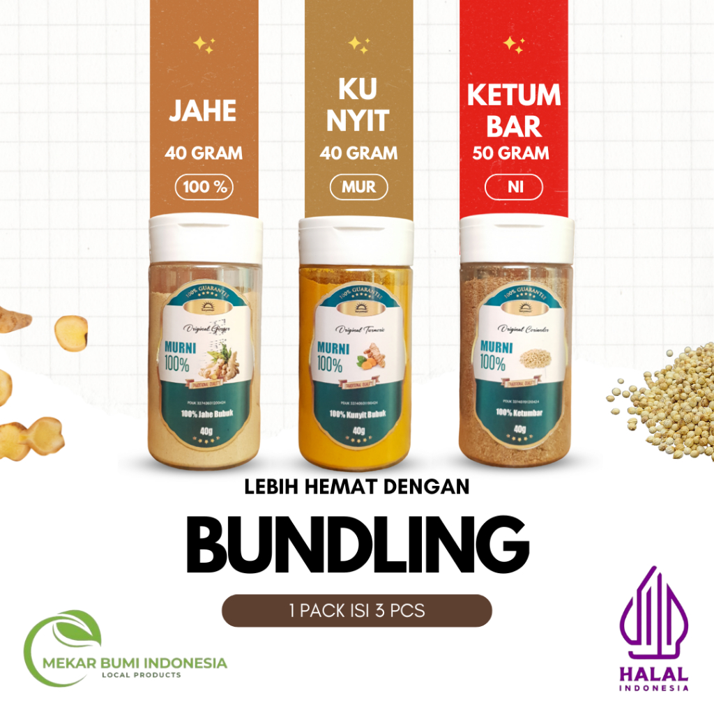 

JAHE | KUNYIT | KETUMBAR