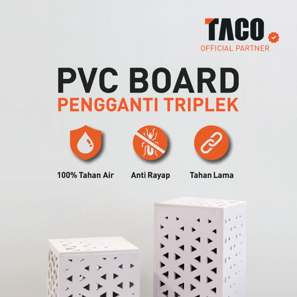 TACO PVC BOARD 18MM, 15MM, 12MM, 9MM, 5MM, 3MM