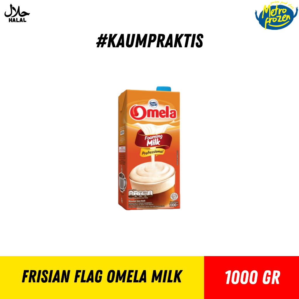 

FRISIAN FLAG OMELA MILK 1Liter // Omela Milk Foaming 1liter // Susu Omela 1liter