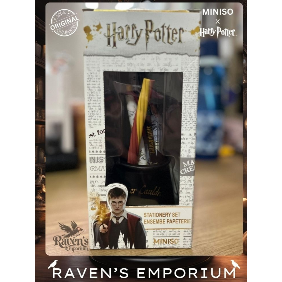 

MINISO x Harry Potter Pewter Cauldron Stationery Set Alat tulis satu set lengkap [RARE]