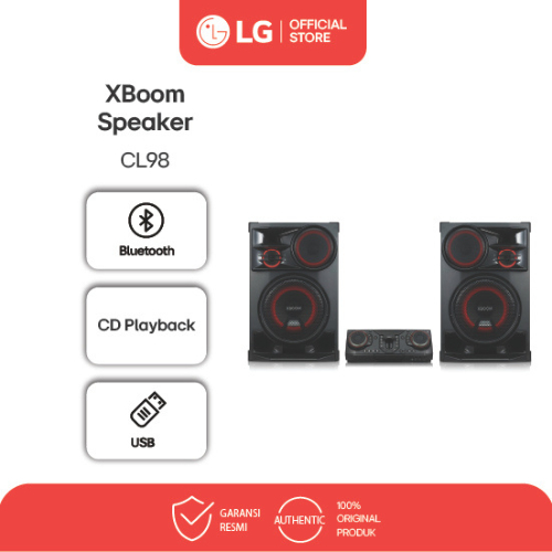 LG XBOOM Bluetooth USB Stereo - Speaker Black - Model CL98