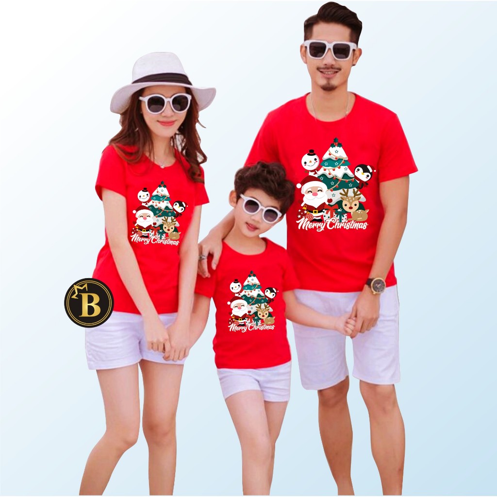 PROMO KAOS NATAL COUPLE KELUARGA 2024 / KAOS NATAL MERRY CHRISTMAS / KAOS NATAL KELUARGA / KAOS NATA