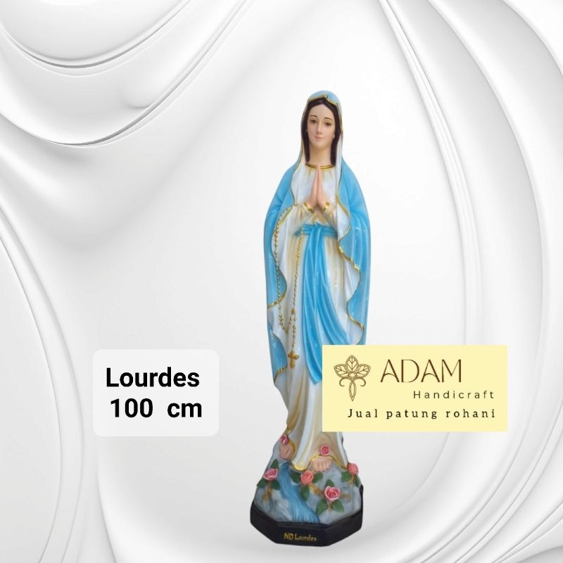 Patung Maria Lourdes 1 meter - Patung Gereja - Patung Maria 100 cm