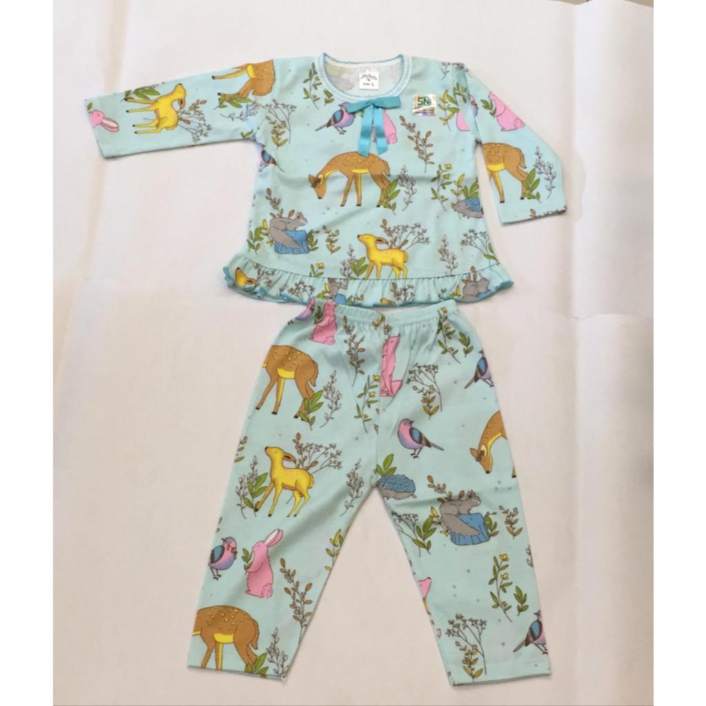 Cherry House Baju Tidur Bayi Piyama Anak size M//L//2-10 tahun Piyama Anak/ Baju Tidur